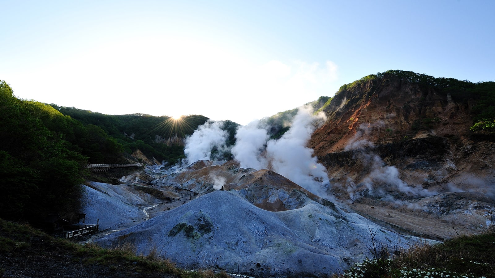 Noboribetsu Onsen is famous for its mineral composition and variety of onsen water types.