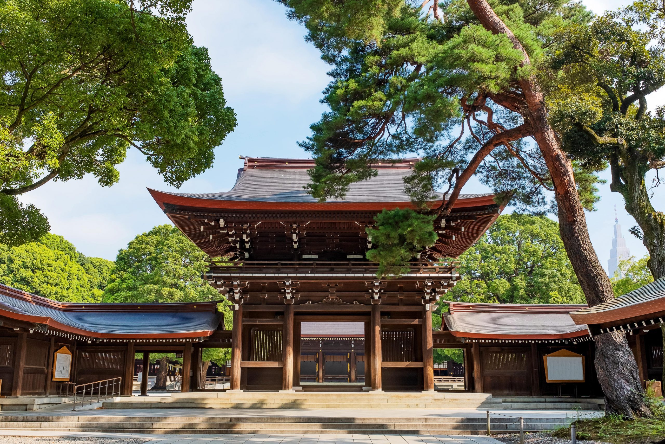 The Meiji Jingu Shrine area in Tokyo.