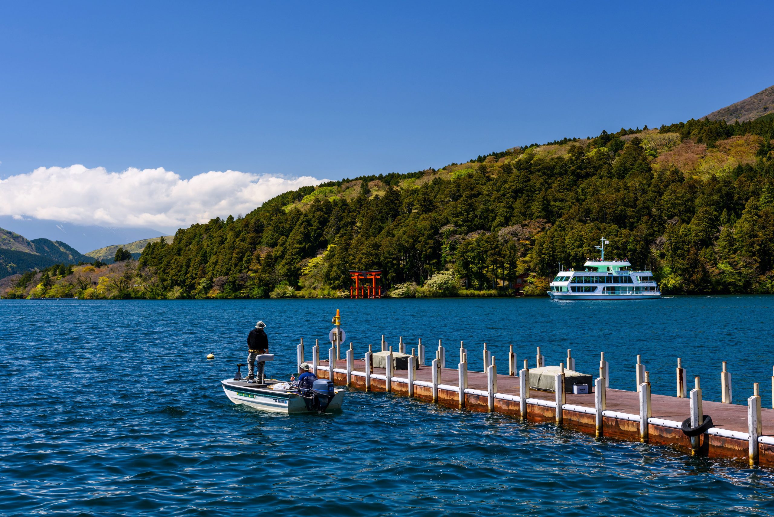 Boat ride on Lake Ashi.