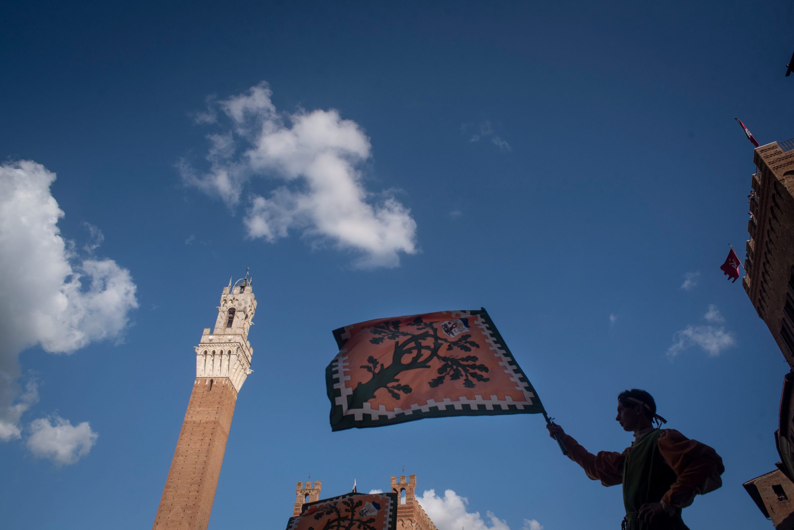 Horse racing at The Palio di Siena.
