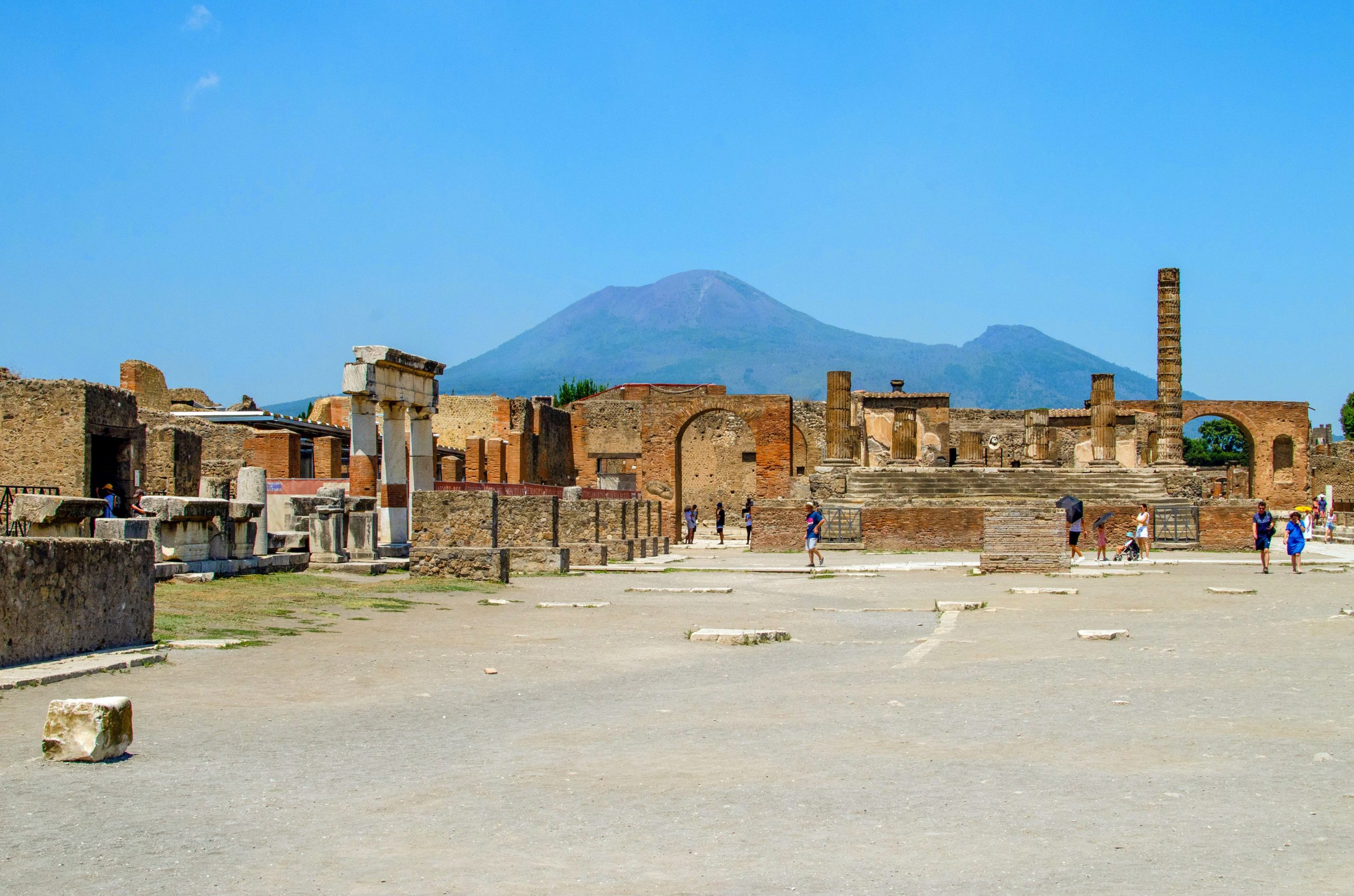 The ruins of Pompeii.