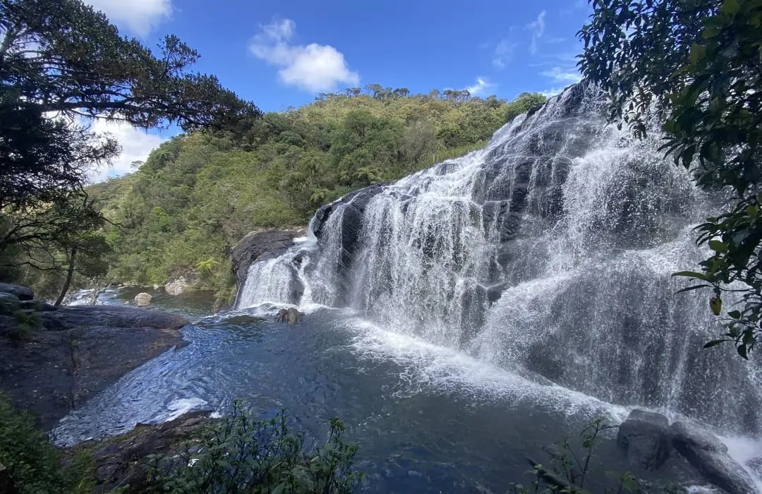 Horton Plains is known for being the coldest and one of the windiest locations in Sri Lanka.