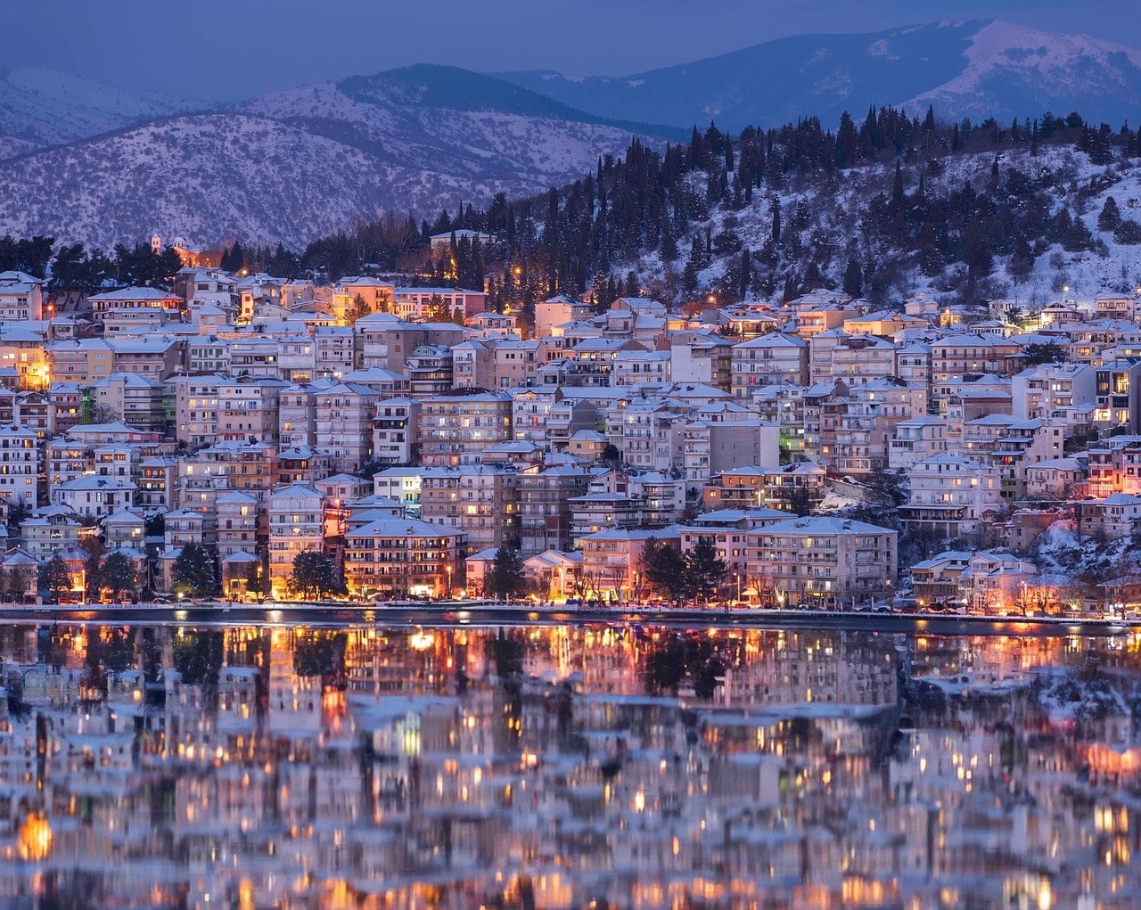 Taking a boat tour on Lake Orestiada, offering a different perspective of the city and its surroundings.