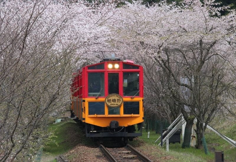 The Sagano Romantic Train.