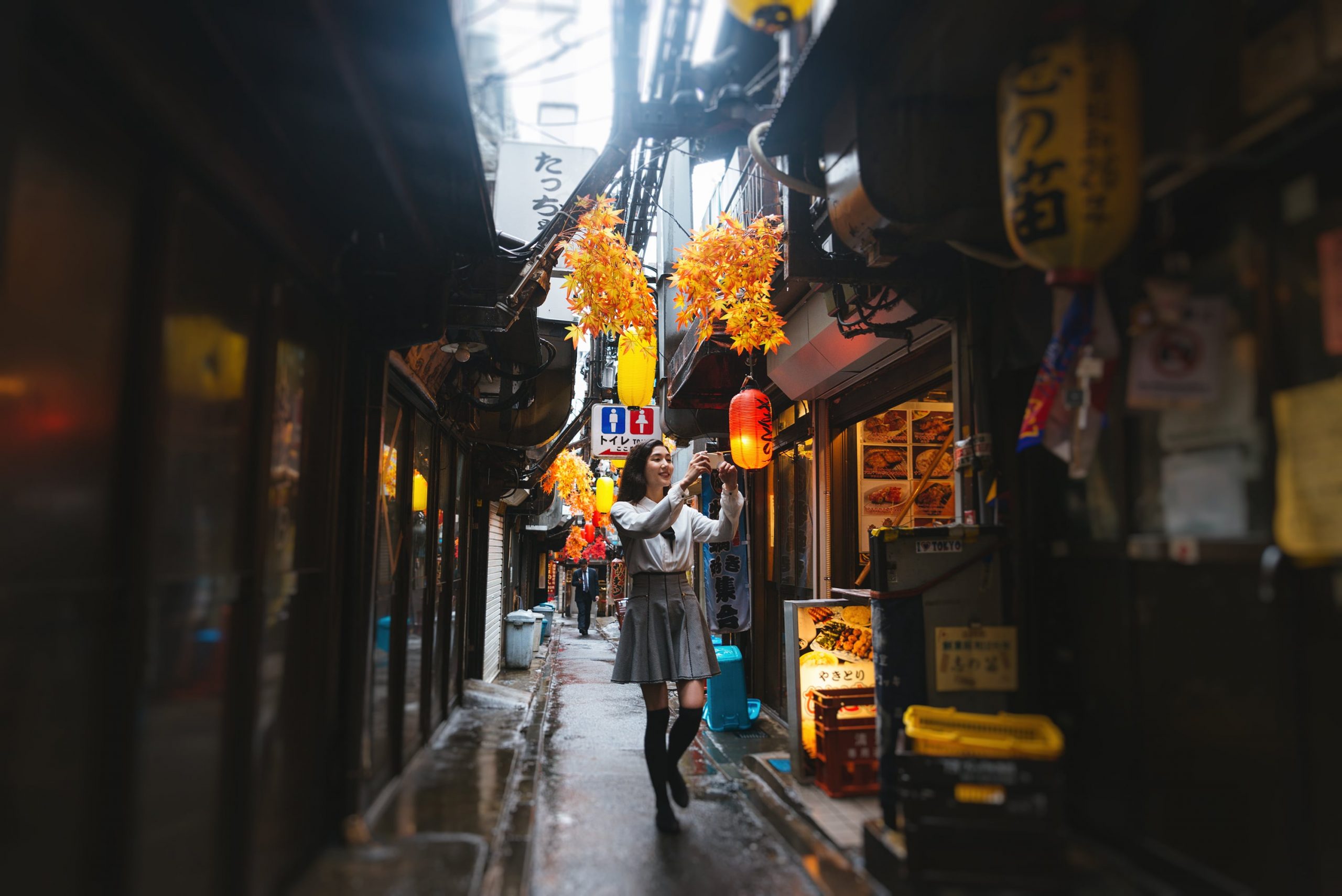 The Golden Gai in Tokyo.