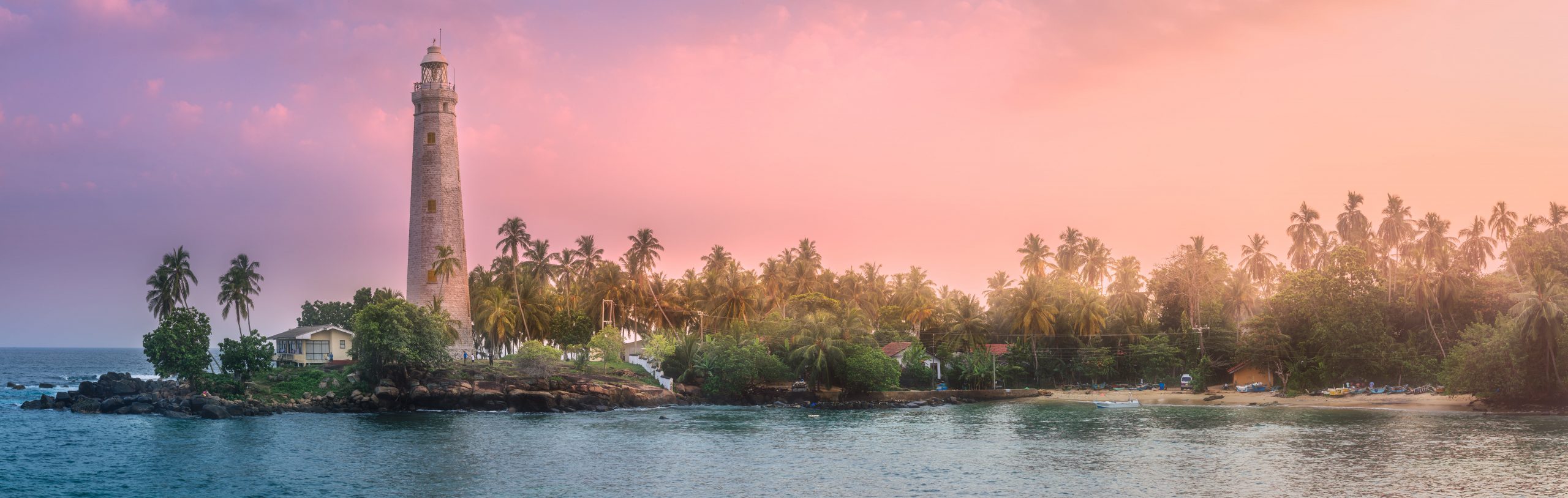 View of lighthouse Dondra Matara, Sri Lanka.