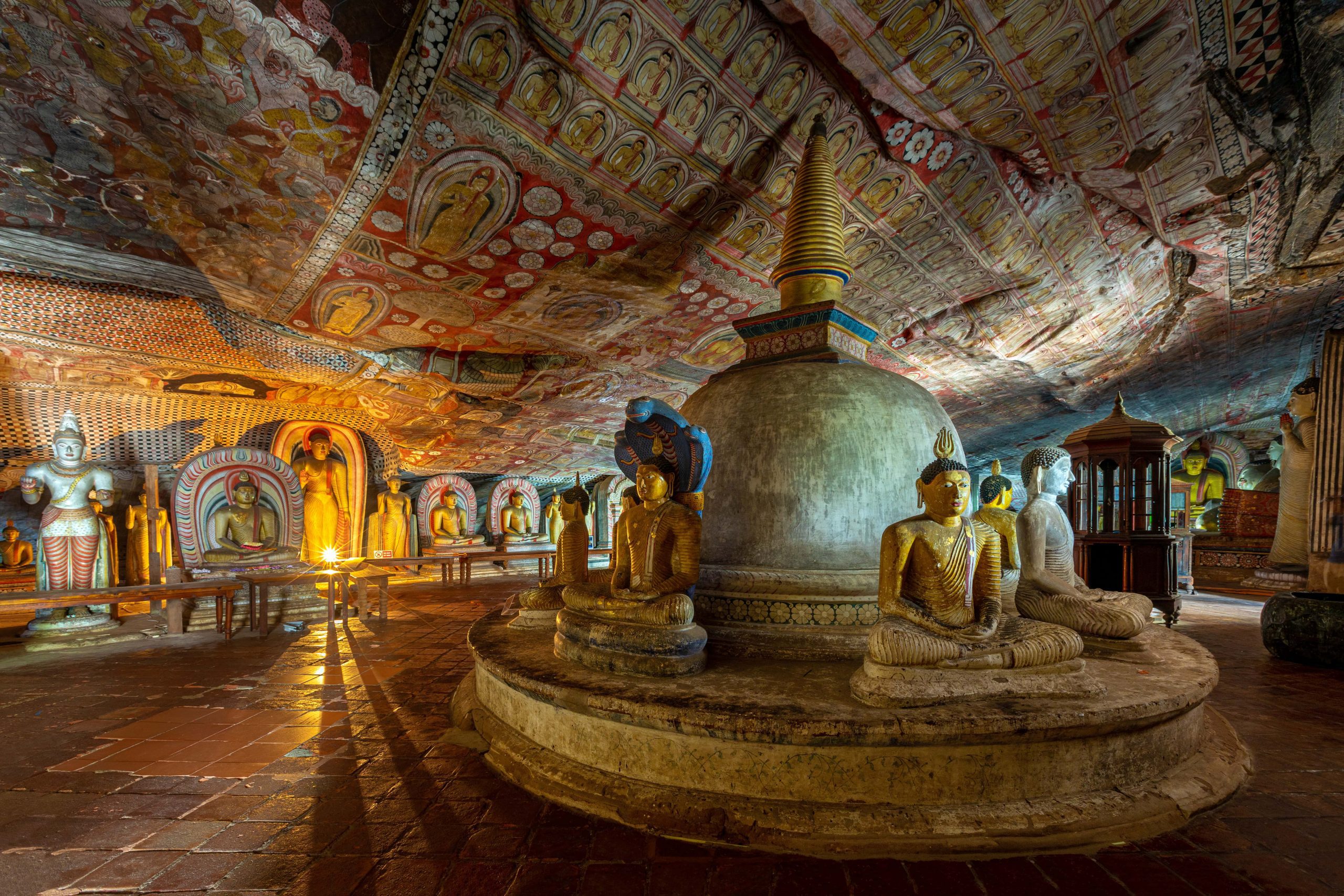 Dambulla historical cave temple in Sri Lanka.