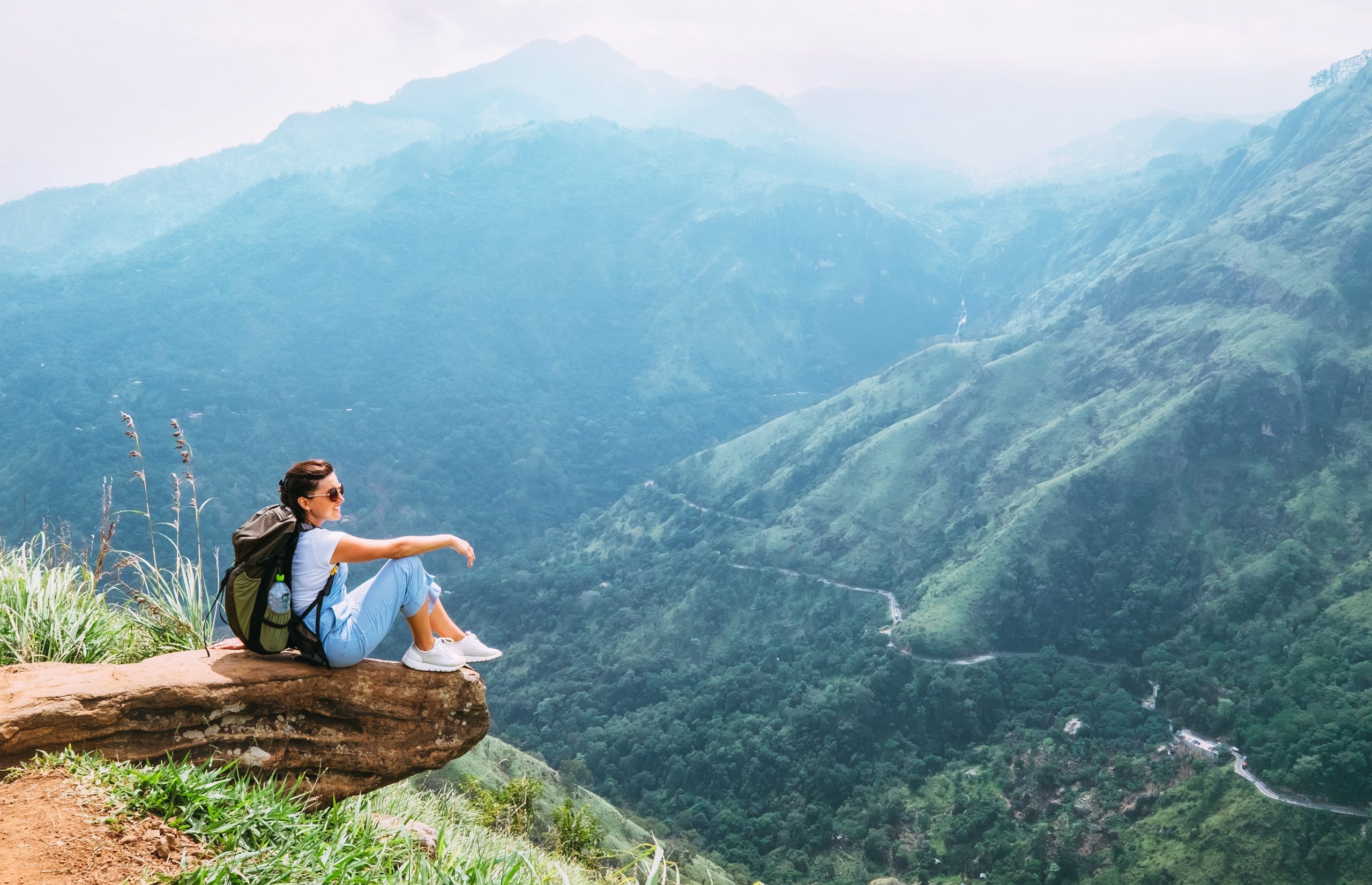 Epic View from the Adam Peak in Sri Lanka.