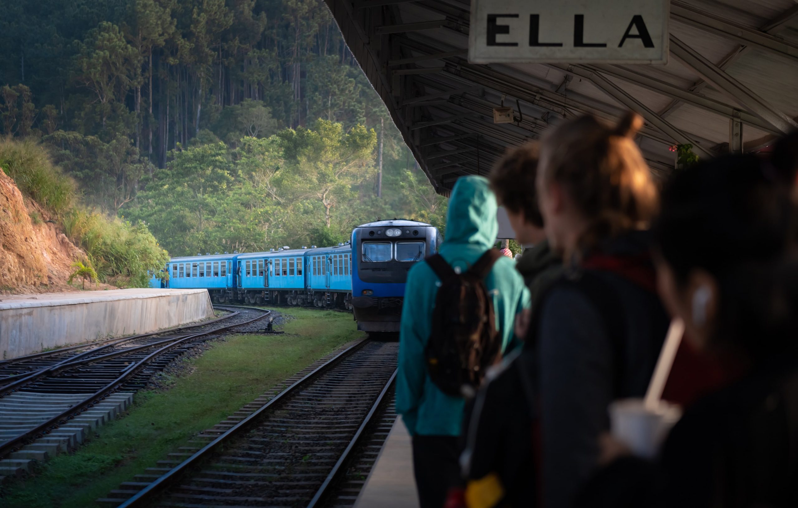 Famous train ride in Ella, Sri Lanka.