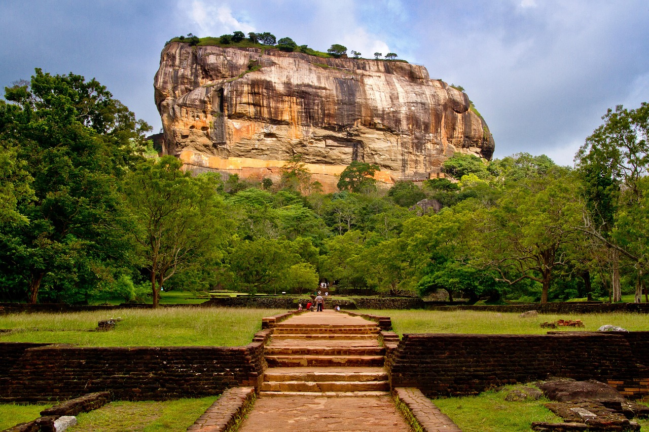 Sunrise viewed from atop Sigiriya Rock Fortress