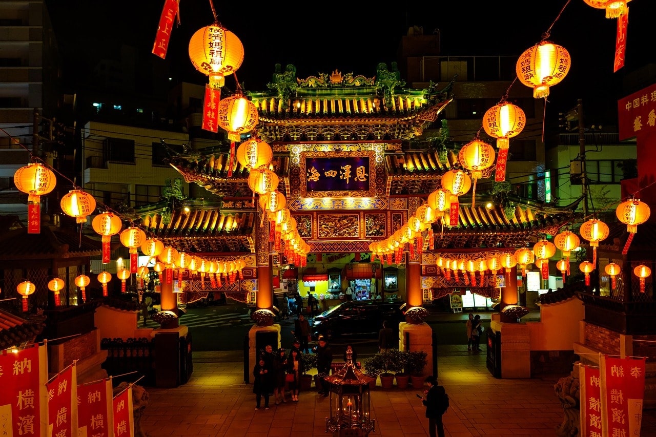 The annual Chinese New Year celebrations are a major event, featuring parades with lion and dragon dances.
