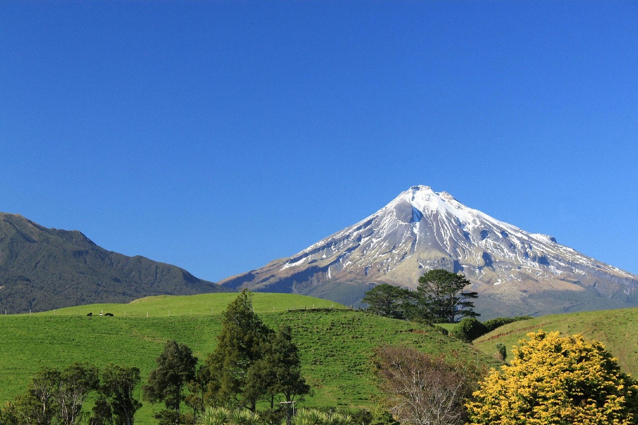 Mount Taranaki: dramatic beauty and reflection, a photograph waiting to happen.