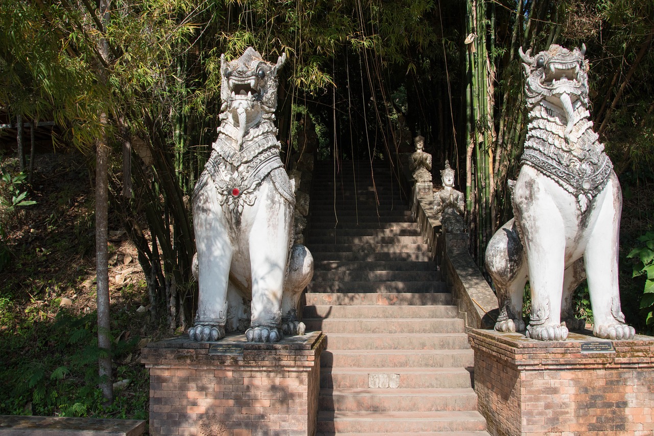 Chiang Mai’s temple stairways beckon with a promise of peaceful discovery and timeless artistry.