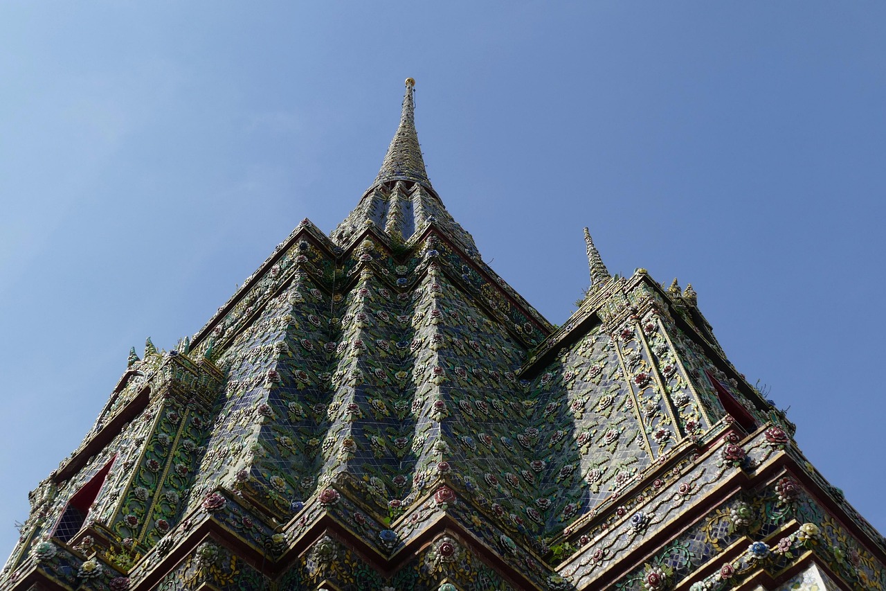 Elegant chedis and Buddha images showcase Thai artistry at Wat Pho.