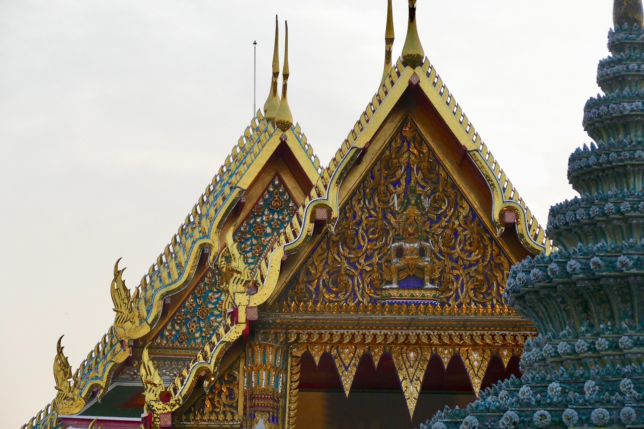 Peaceful gardens within Wat Pho are a haven from Bangkok’s energy.