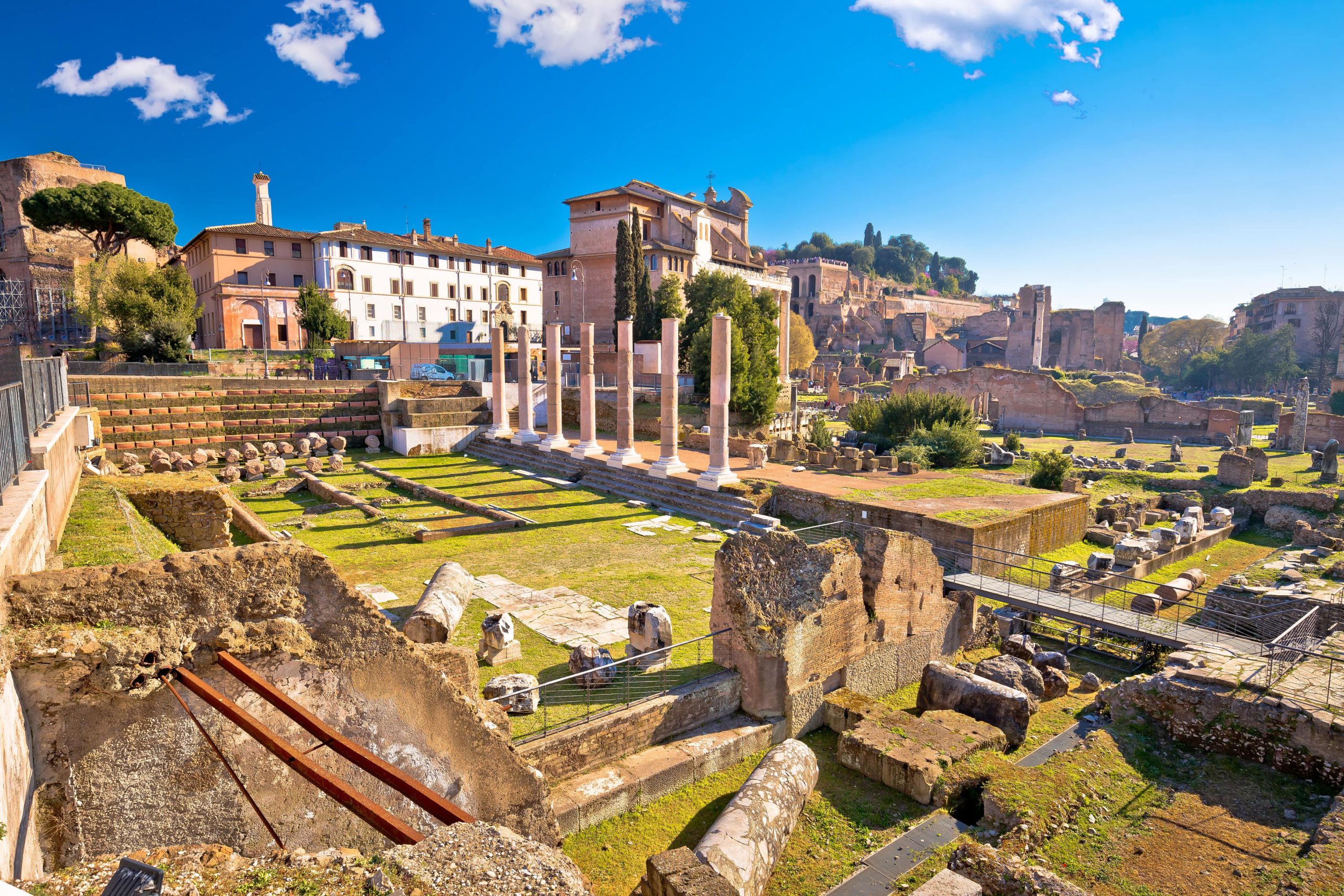 Ancient Rome Forum Romanum and Palatine Hill.