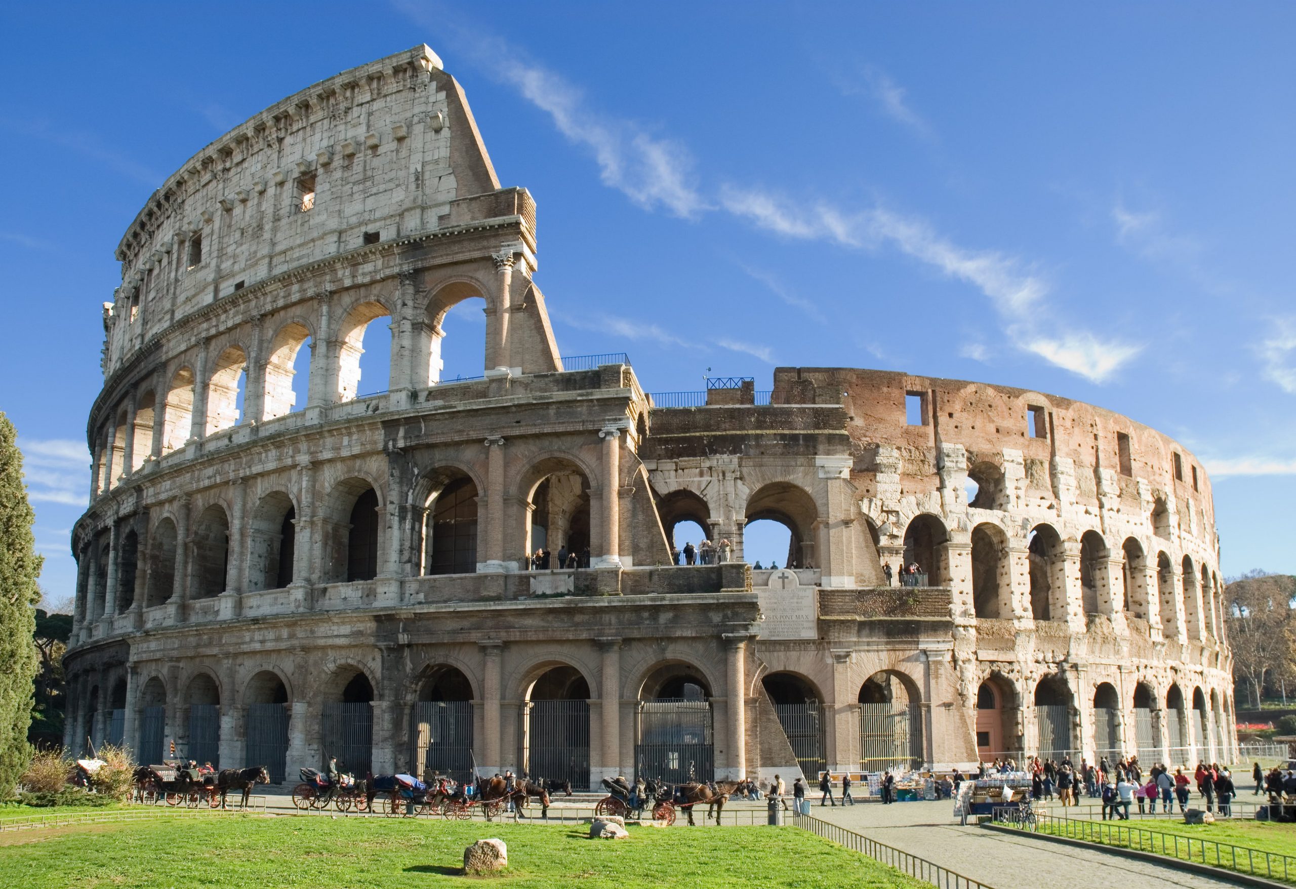 The Colosseum in Rome.