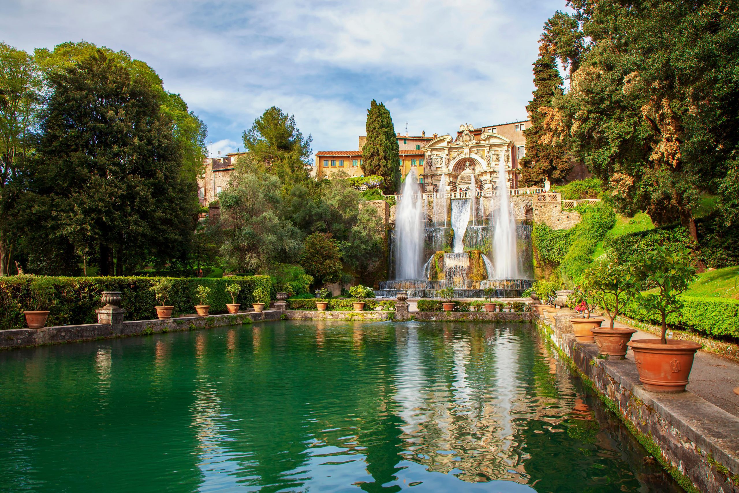Villa d’Este in Tivoli, a UNESCO World Heritage site.