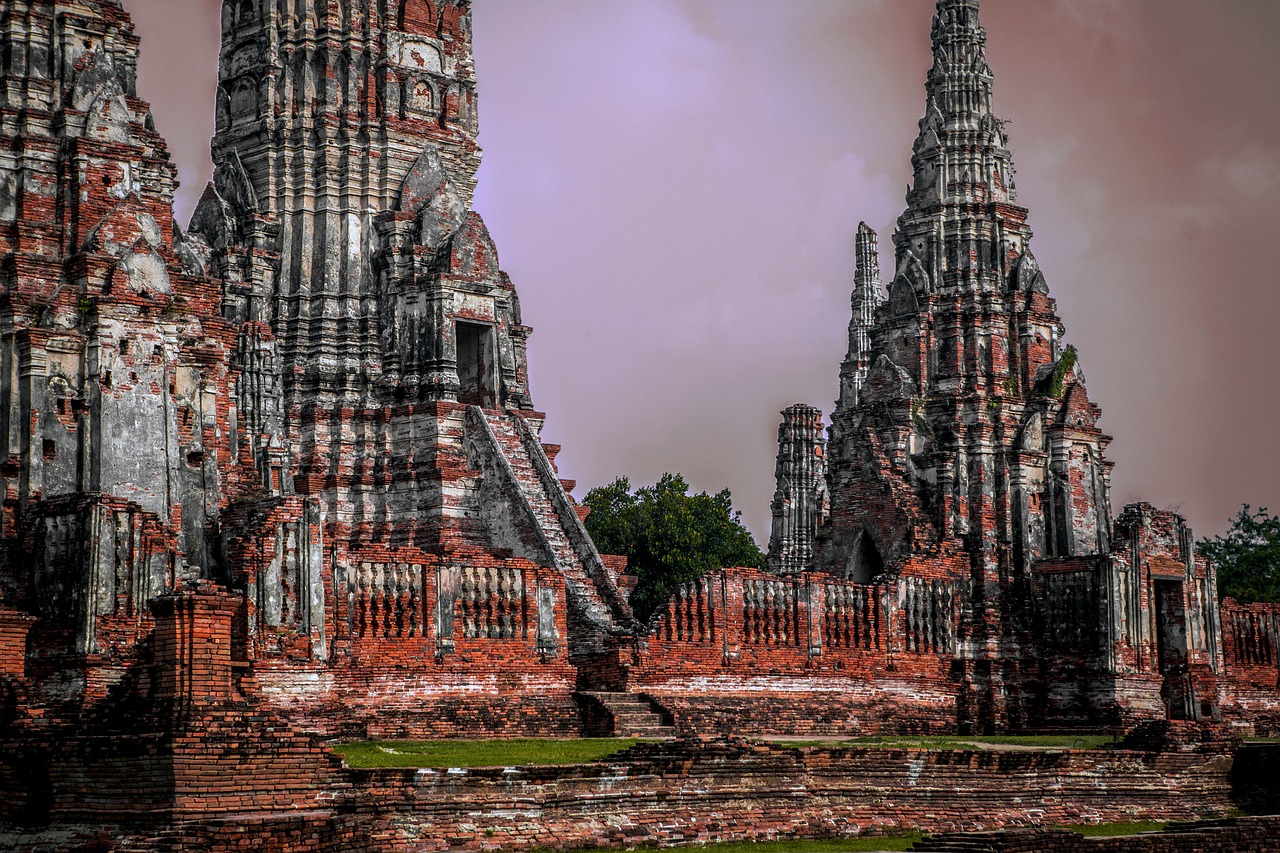 Ayutthaya reveals timeless Buddhist heritage with storied temples and grand ruins bathed in sunrise gold.