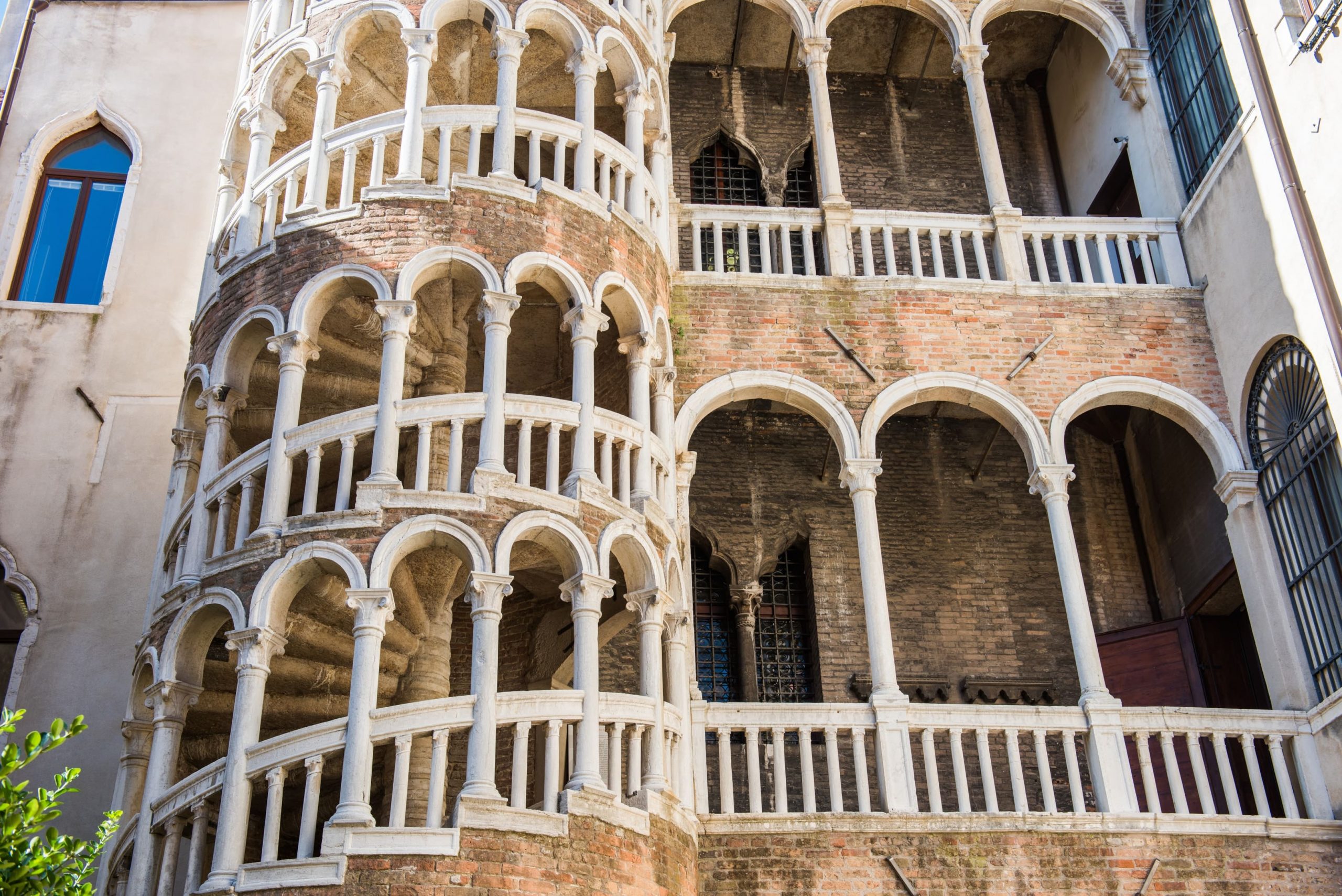 The famous staircase is called the Scala Contarini del Bovolo.