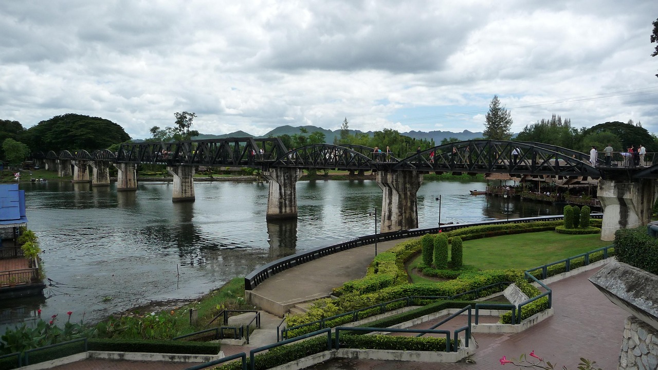 The iconic Bridge on the River Kwai stands as both a historical landmark and a portal to the stories of the Burma Thailand Railway.