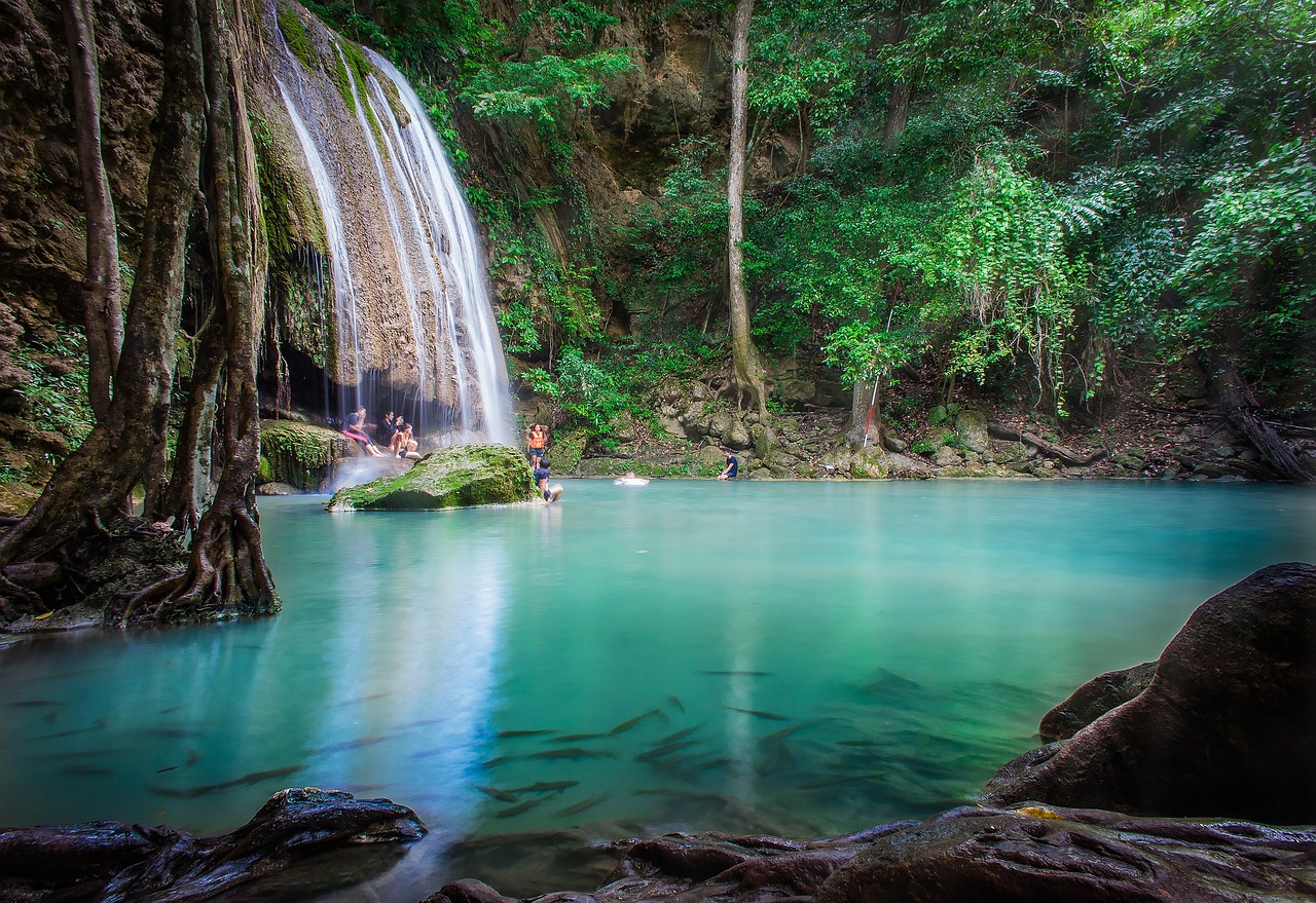 Erawan Falls: Seven tiers of natural beauty await in Thailand’s Kanchanaburi province.