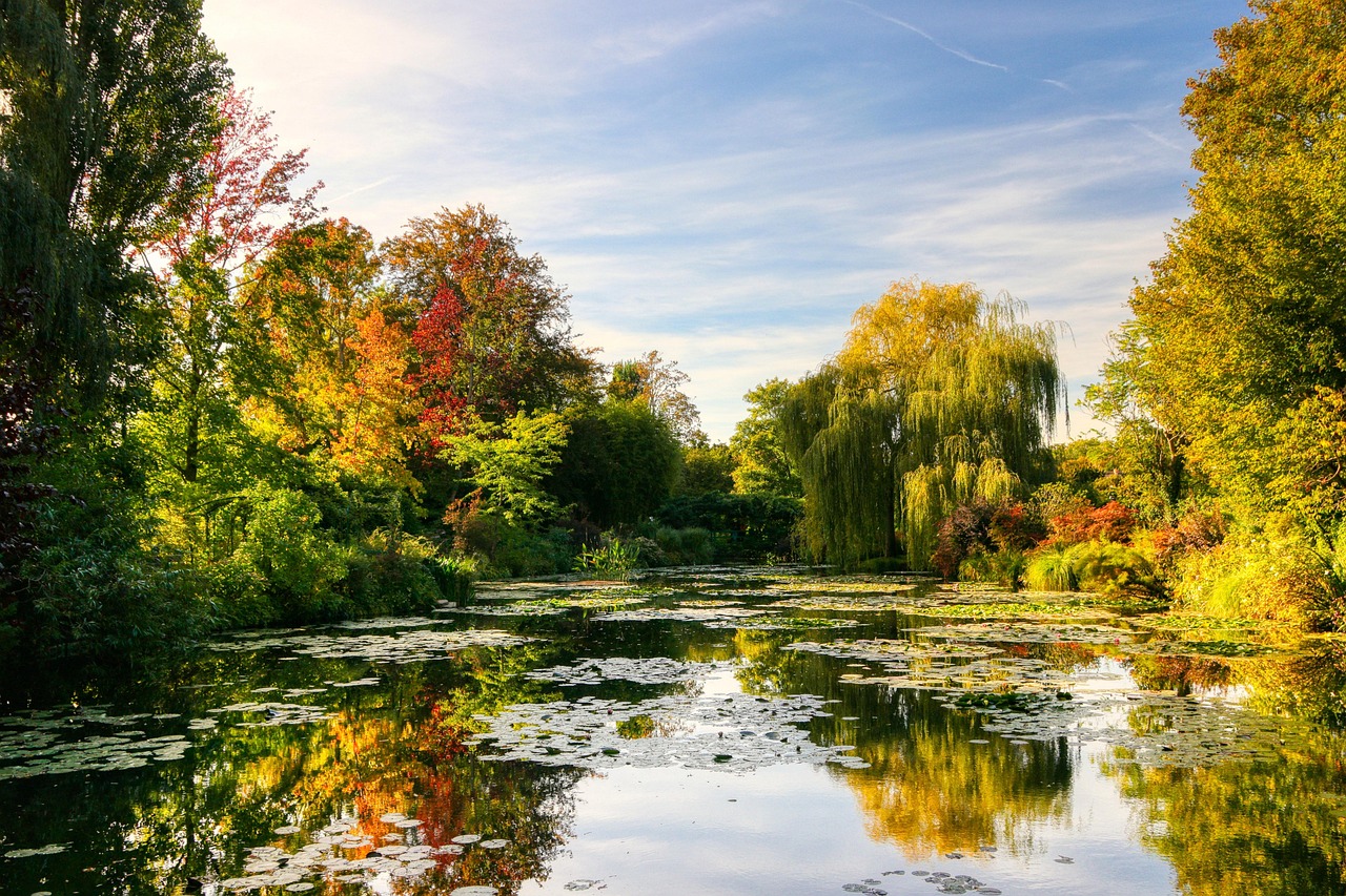 The tranquil water gardens of Monet’s Giverny—nature’s canvas reborn every season.