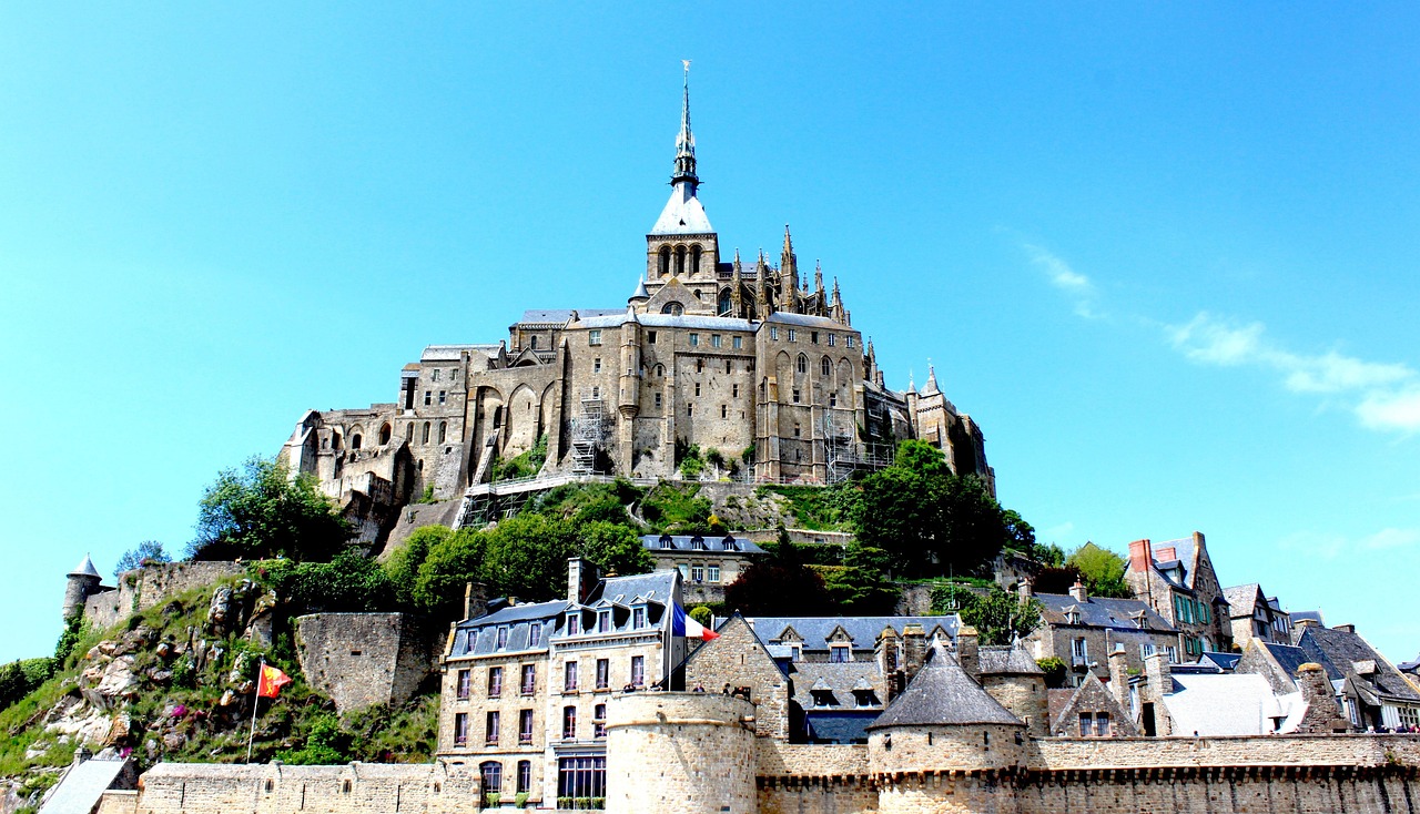 Mont Saint-Michel: A timeless French marvel rising above ethereal tides.