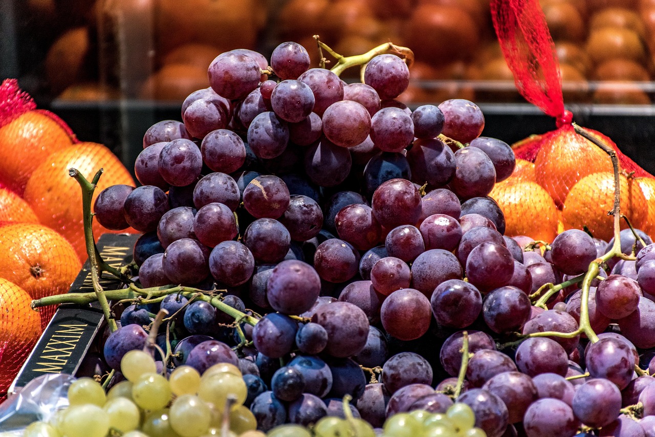 Bountiful grapes and local delicacies on display at Aix-en-Provence’s bustling markets.