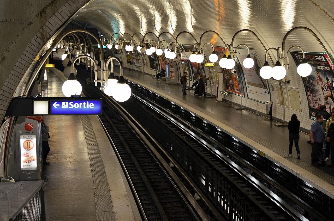 Getting There Safely Paris Metro Night Design after a cabaret show