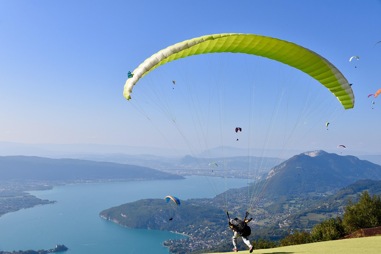 Gourmet places to eat and Alps adventures around Annecy including paragliding