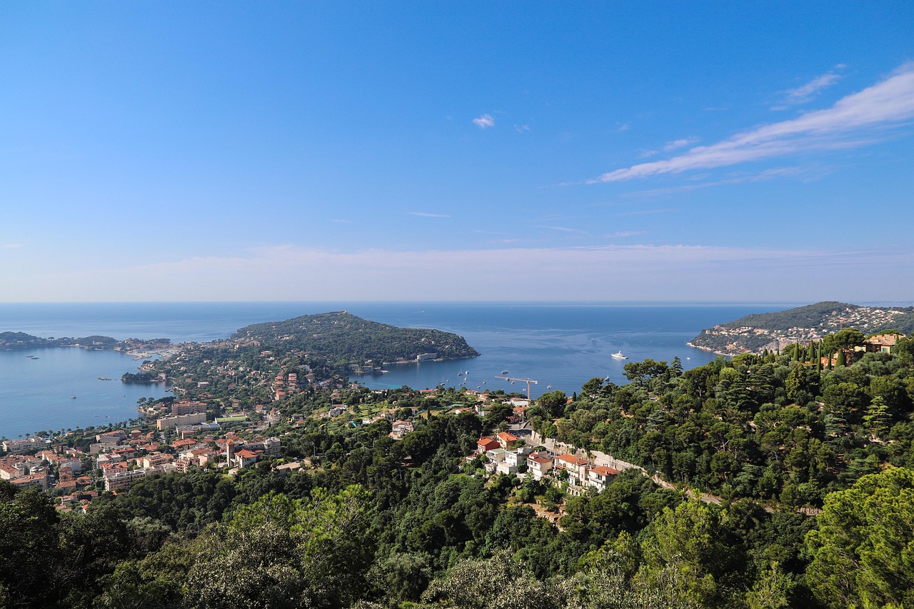 French Riviera coastline with panoramic views from Nice to Monaco Villefranche and Antibes