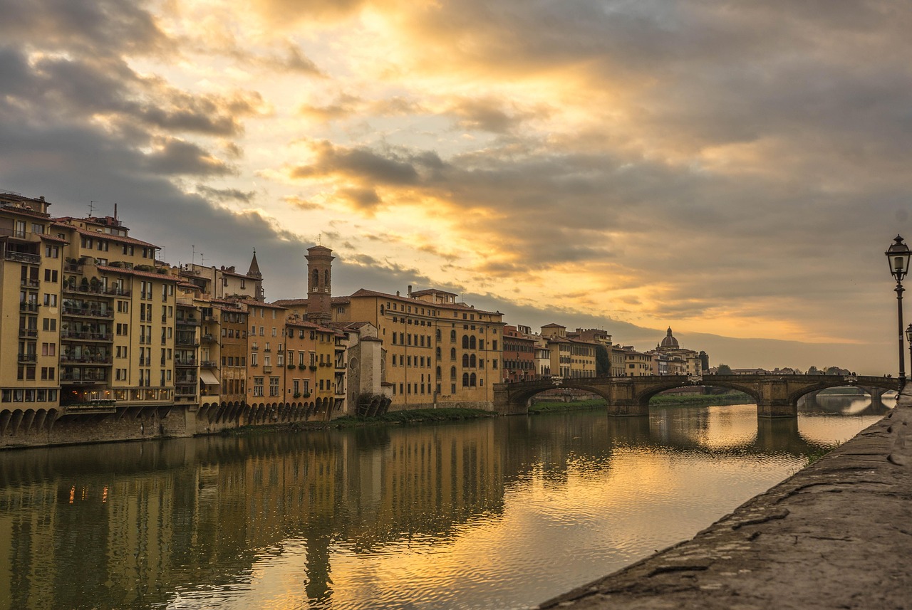 Ponte Vecchio and the Arno River after hours for luxury shopping and best views