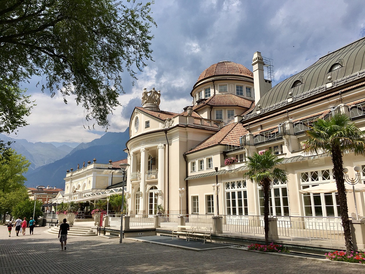 Explore Kurhaus Merano art nouveau and Terme thermal baths spa
