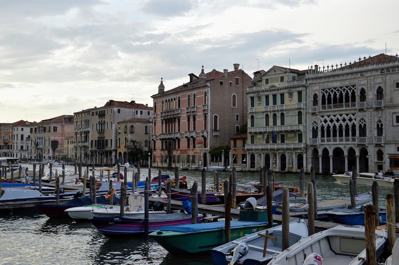 Venice Canal Evenings and the Grand Canal in Soft Light with a private gondola at sunset