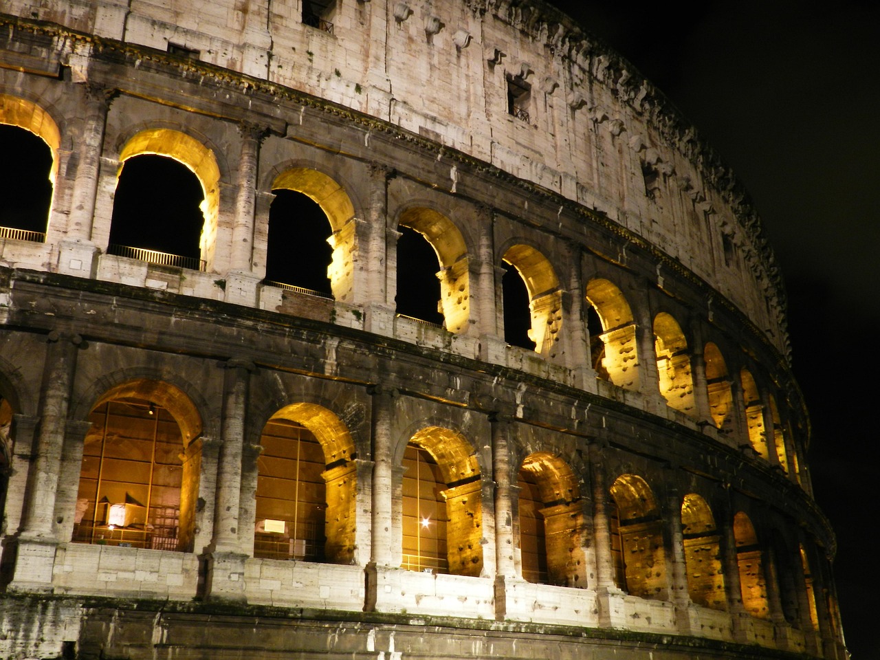 The Colosseum at night a quieter kind of daring