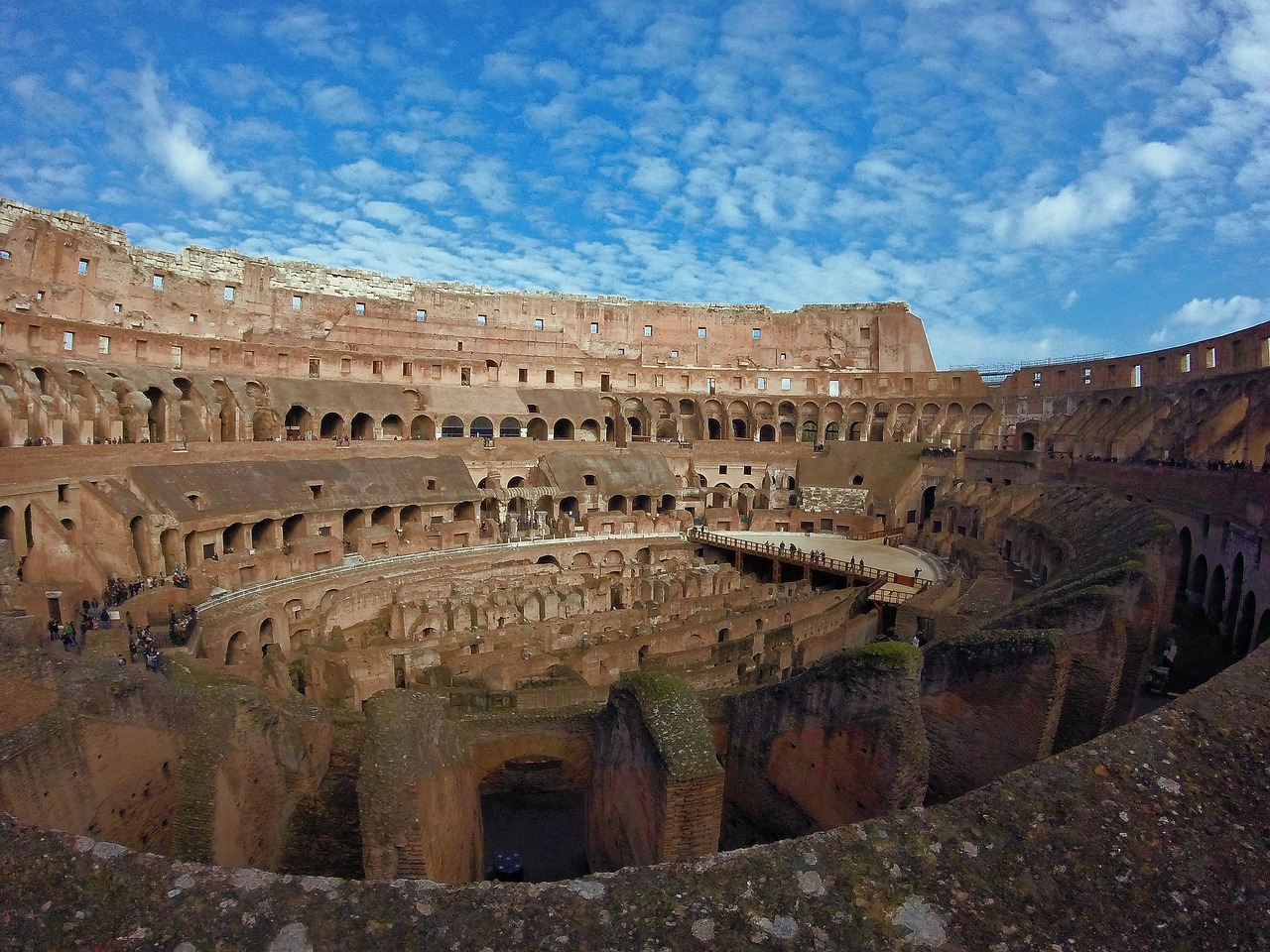 Colosseum architecture in a Roman amphitheater built to endure
