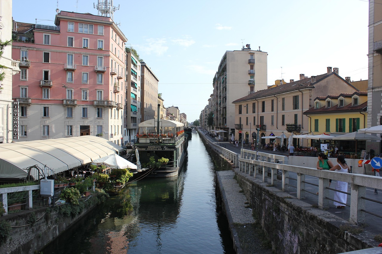 Navigli district aperitivo by the canals