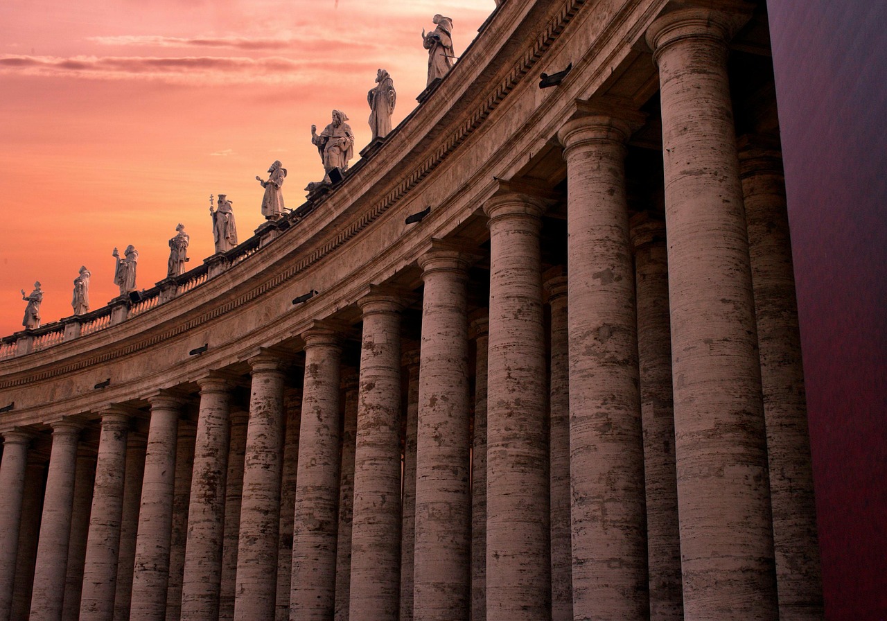 Descending to the 4th Century lower church at the Basilica of San Clemente in Rome