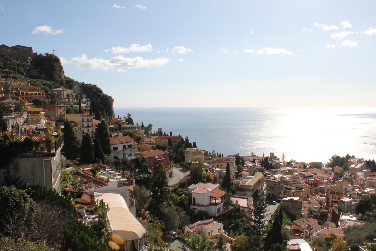 Taormina Isola Bella and the cable car to the sea