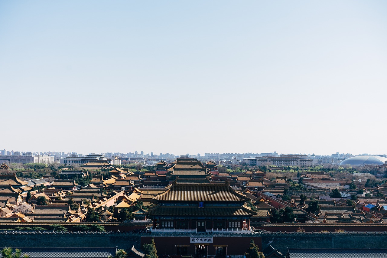 The Forbidden City and Tiananmen Square with a view from Jingshan Park