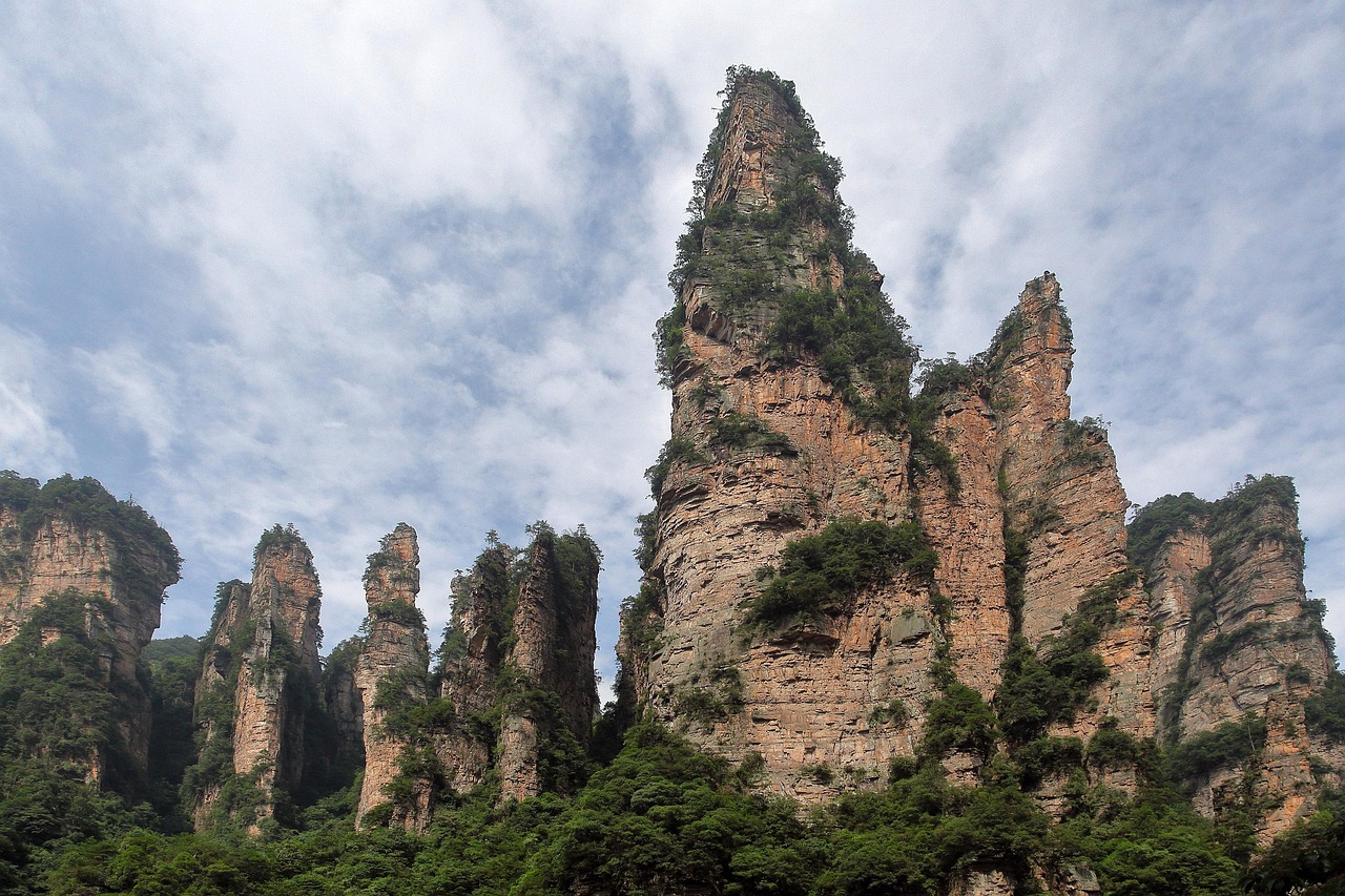 Zhangjiajie National Forest Park the sandstone dreamscape rising through mist