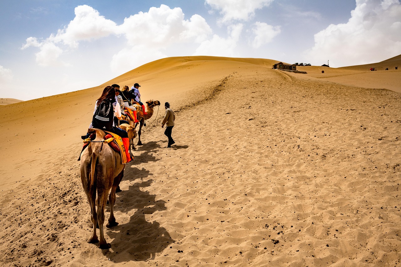 Dunhuang Travel Guide Basics and Why Visit Dunhuang with desert horizons in Dunhuang China