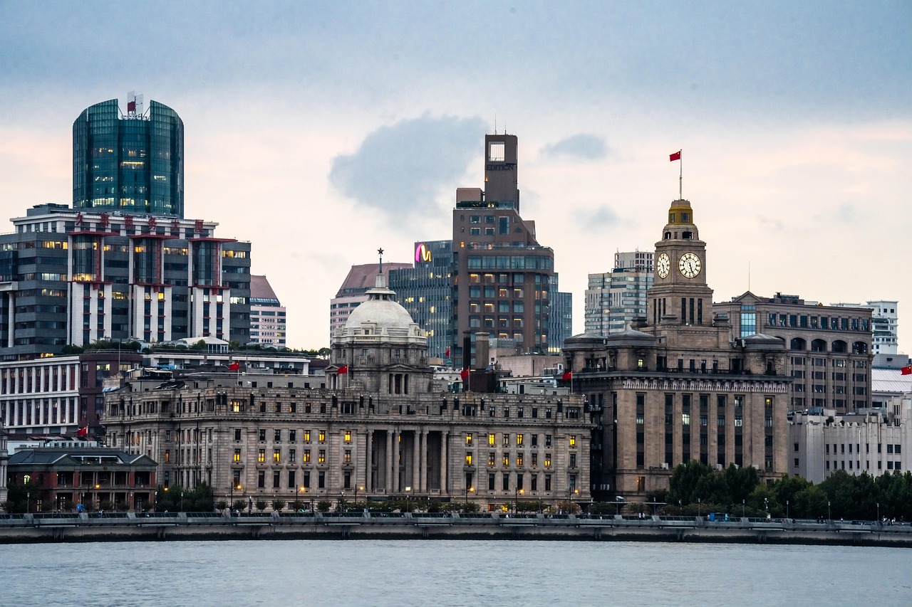 Along the Bund promenade imagine Shanghai’s skyline story with colonial façades and Pudong beyond