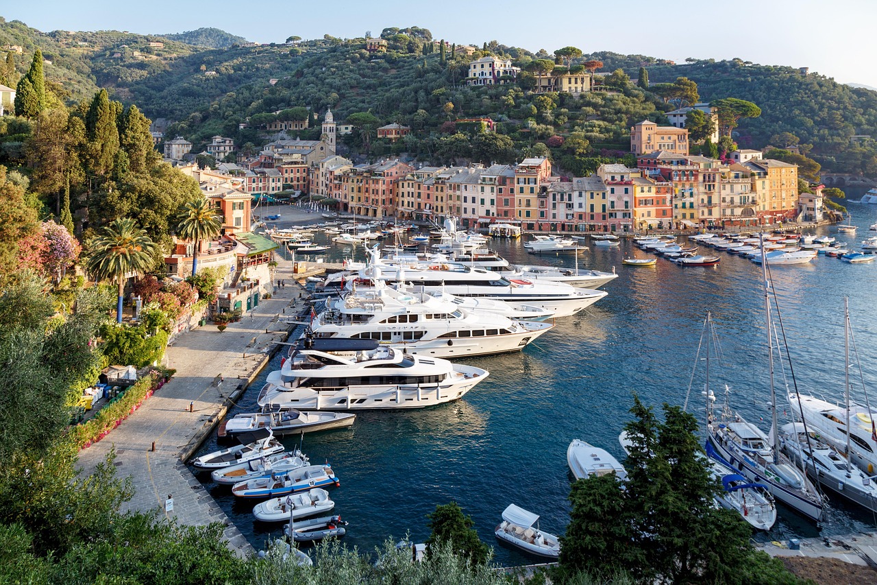 Design a refined Portofino itinerary for effortless arrival on the Italian Riviera