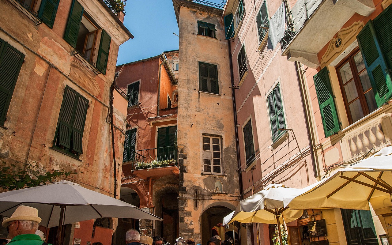 Old town culture and the Church of San Giovanni Battista in Monterosso al Mare