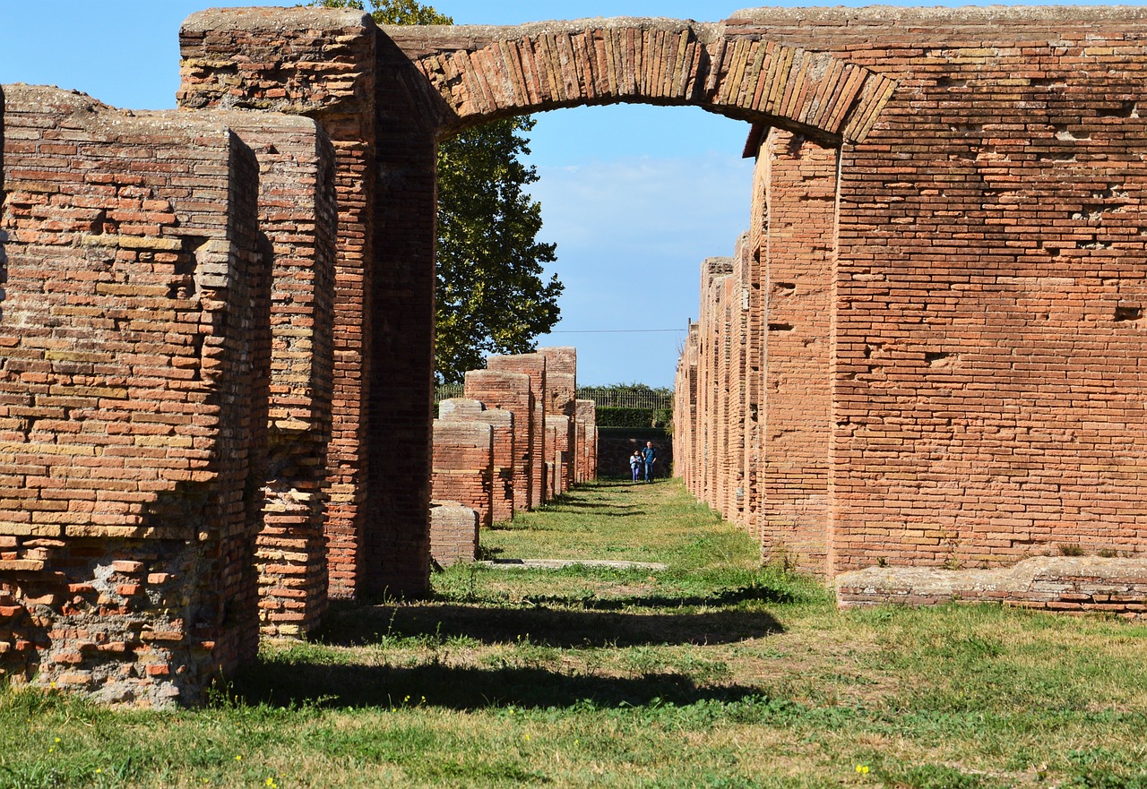 Ostia Antica and Ancient Rome close to Rome as an open-air attraction of remarkable ruins