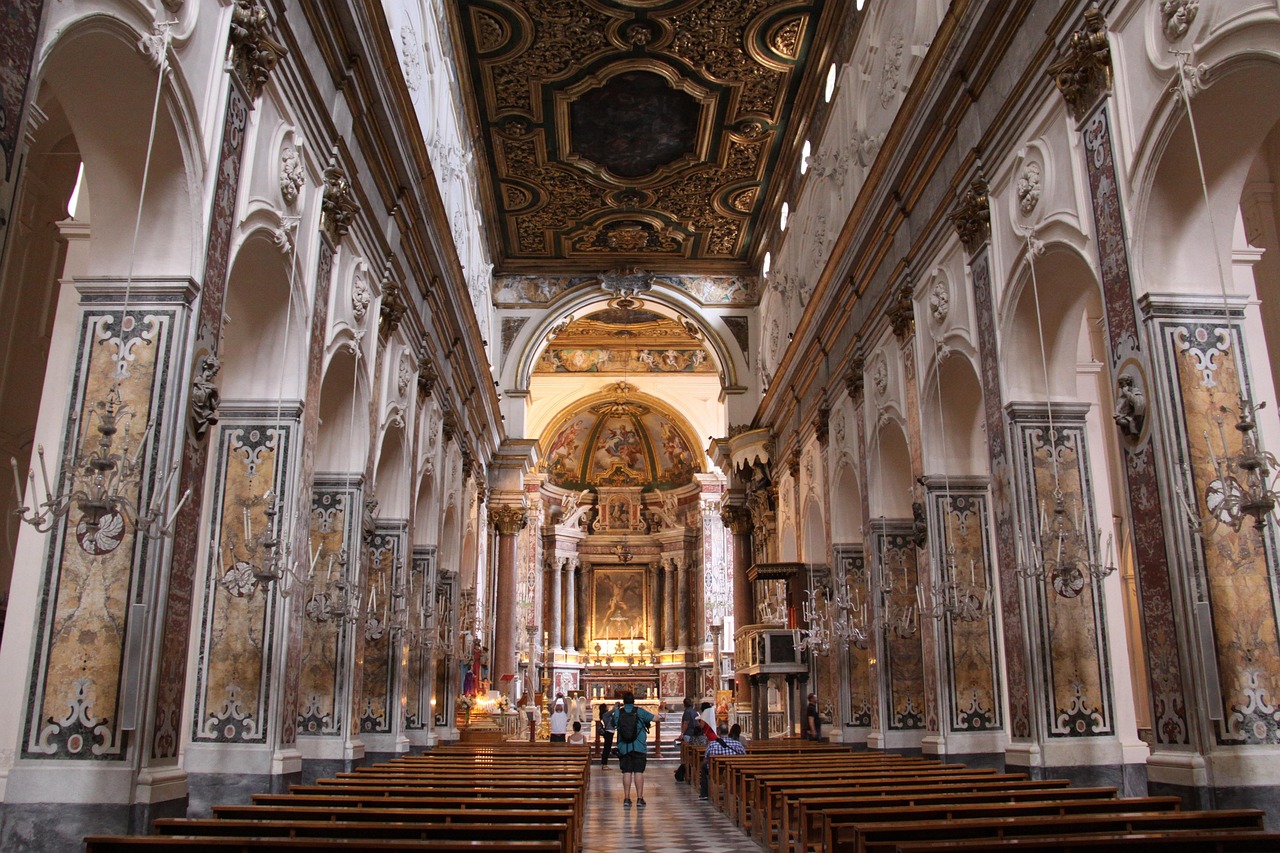 Amalfi Town and the Duomo of Sant’Andrea with Arab-Norman detail