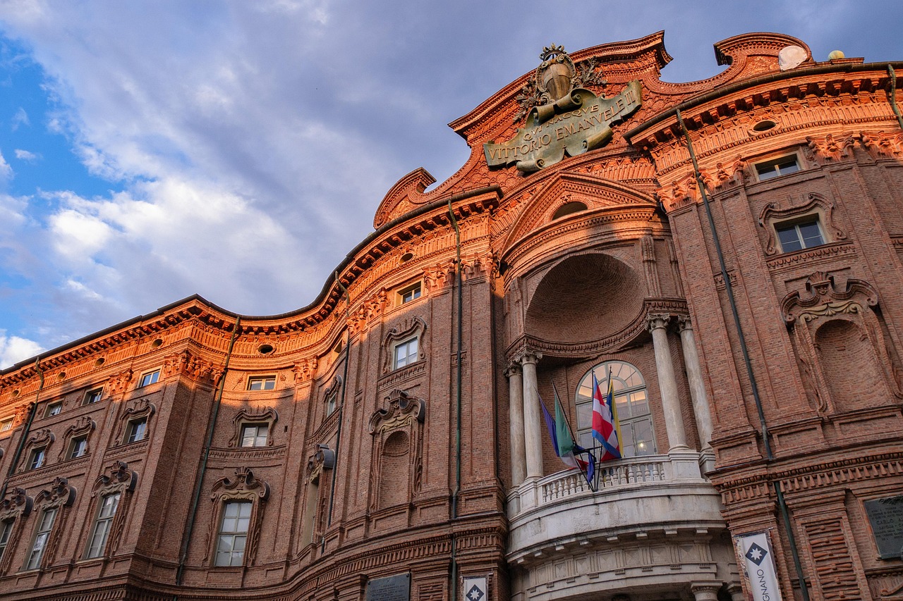 Visiting the Royal Palace of Turin and Piazza Castello with Baroque façades and stately gardens
