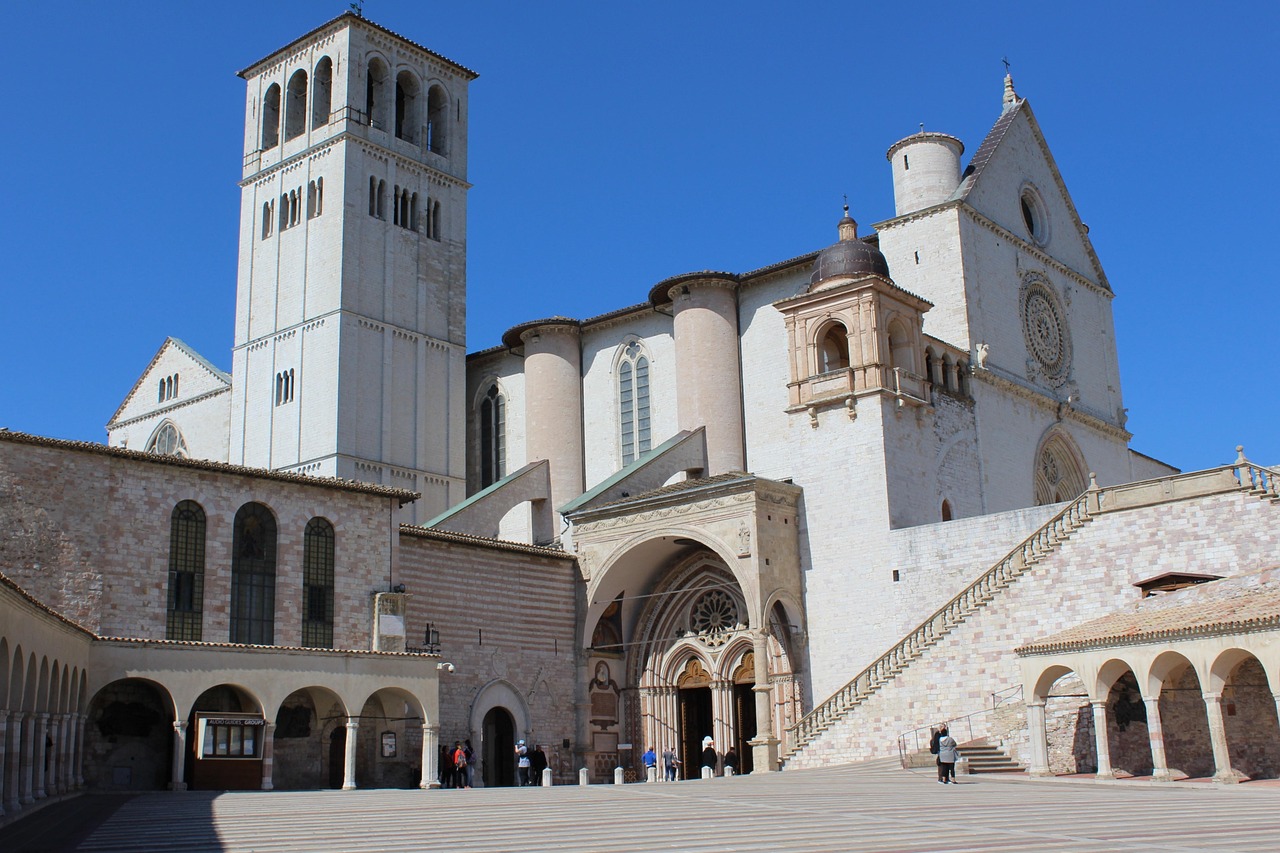 The Lower Church and the Crypt at the tomb of St Francis in Assisi’s San Francesco